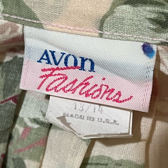 VINTAGE AVON Classy Spring Summer Cottagecore Floral Pink Maxi Skirt - Picture 7 of 8